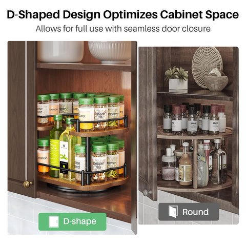 SNTD Spice Rack helps maximize cabinet space and reduce clutter.