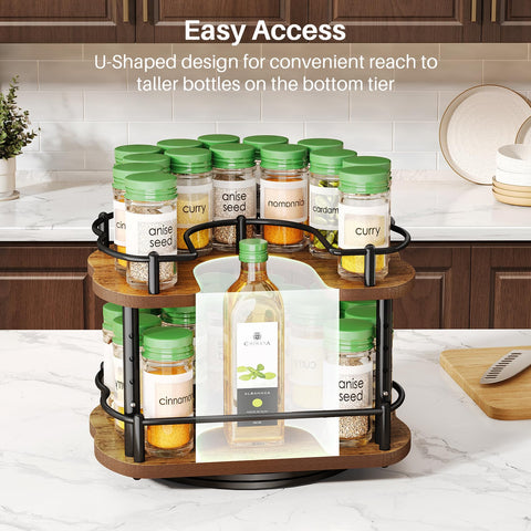 SNTD Spice Rack is heat resistant for countertop use near the stove.