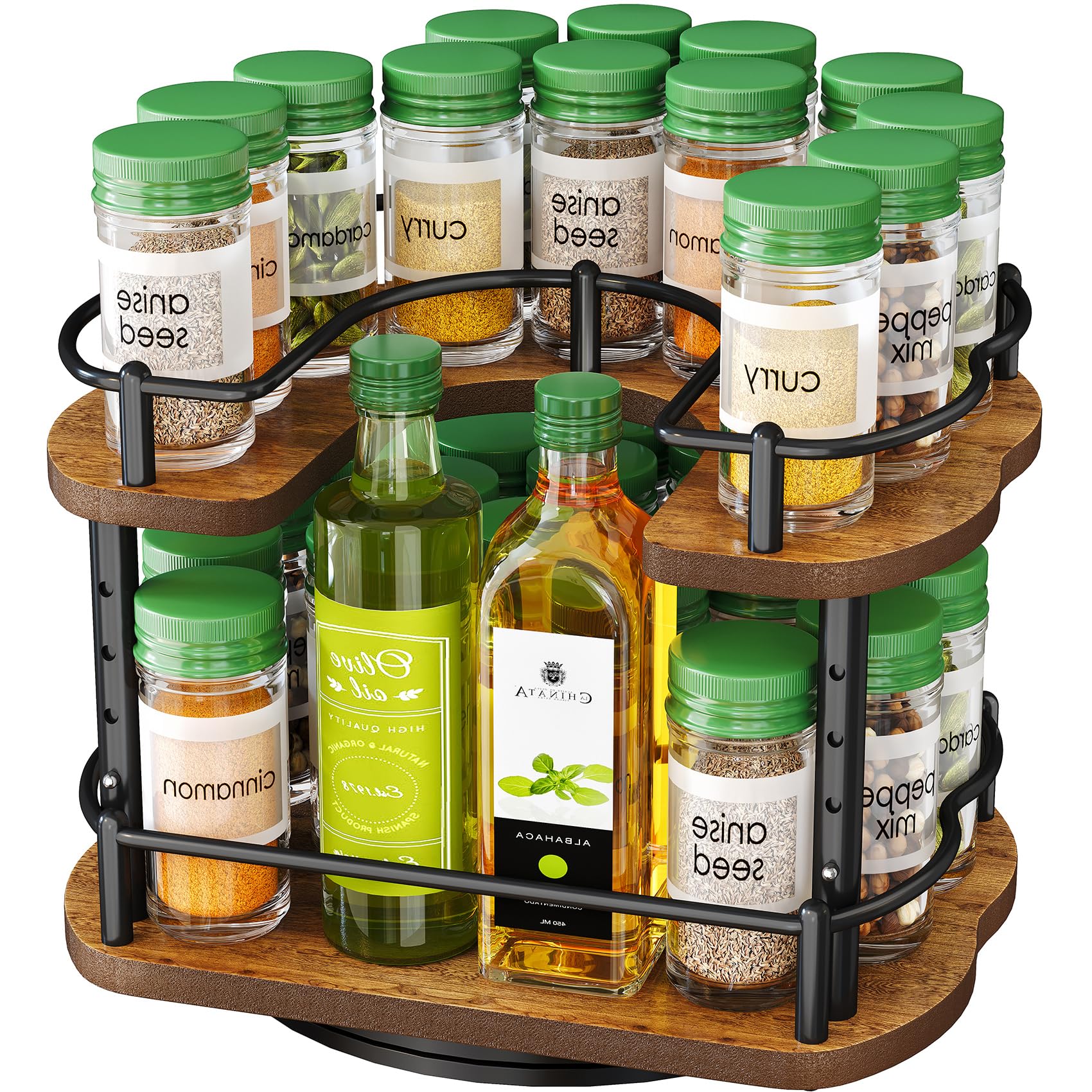 SNTD Spice Rack fits cabinets wider than 11 inches for better organization.