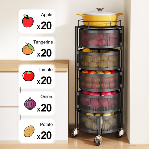 SNTD wire mesh basket with airflow design keeps produce fresh.