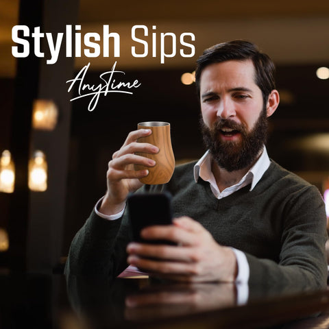 Snute insulated glass slows ice melt for balanced sipping