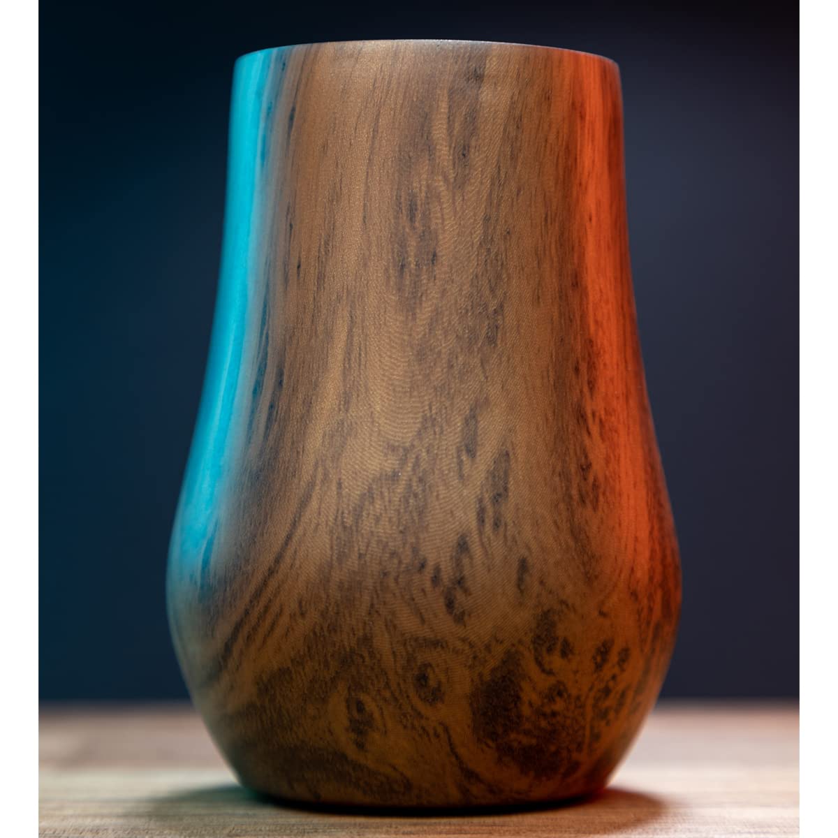 Snute walnut-accent whiskey glass packaged as a gift for bourbon lovers