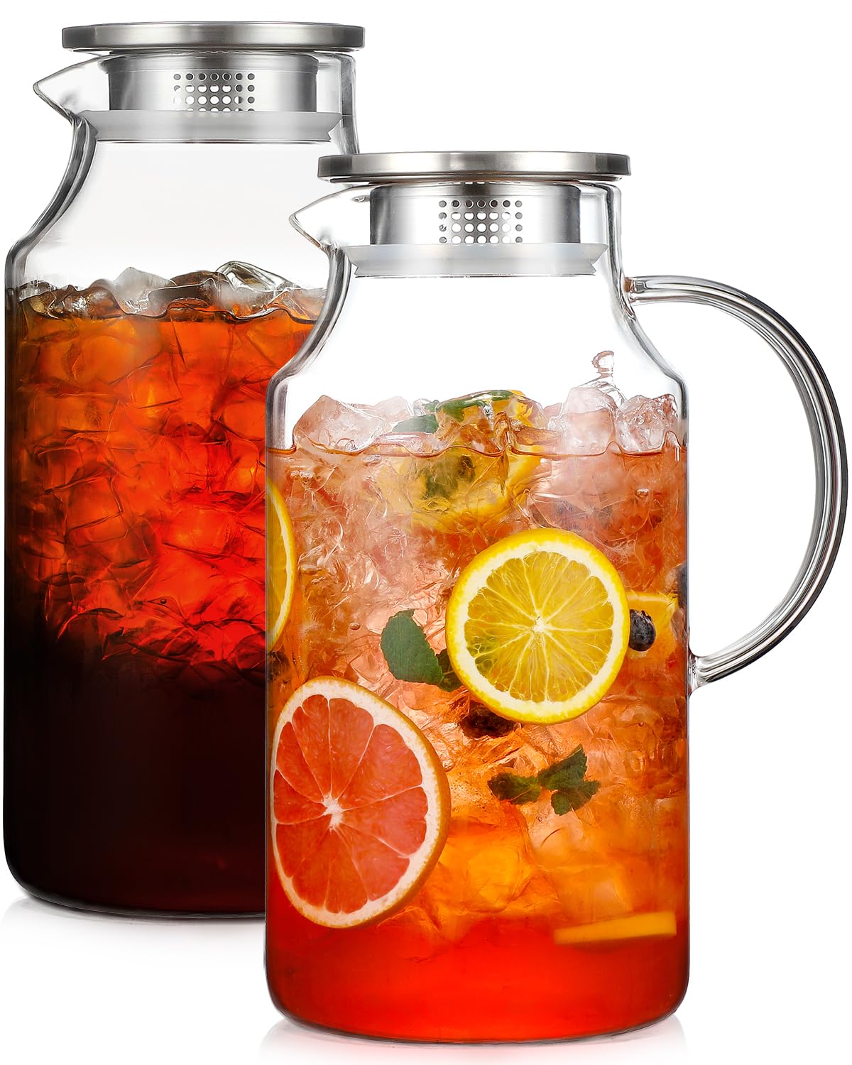 Snuvid 1-gallon pitcher with lid and spout, ideal for large gatherings and festive beverages.