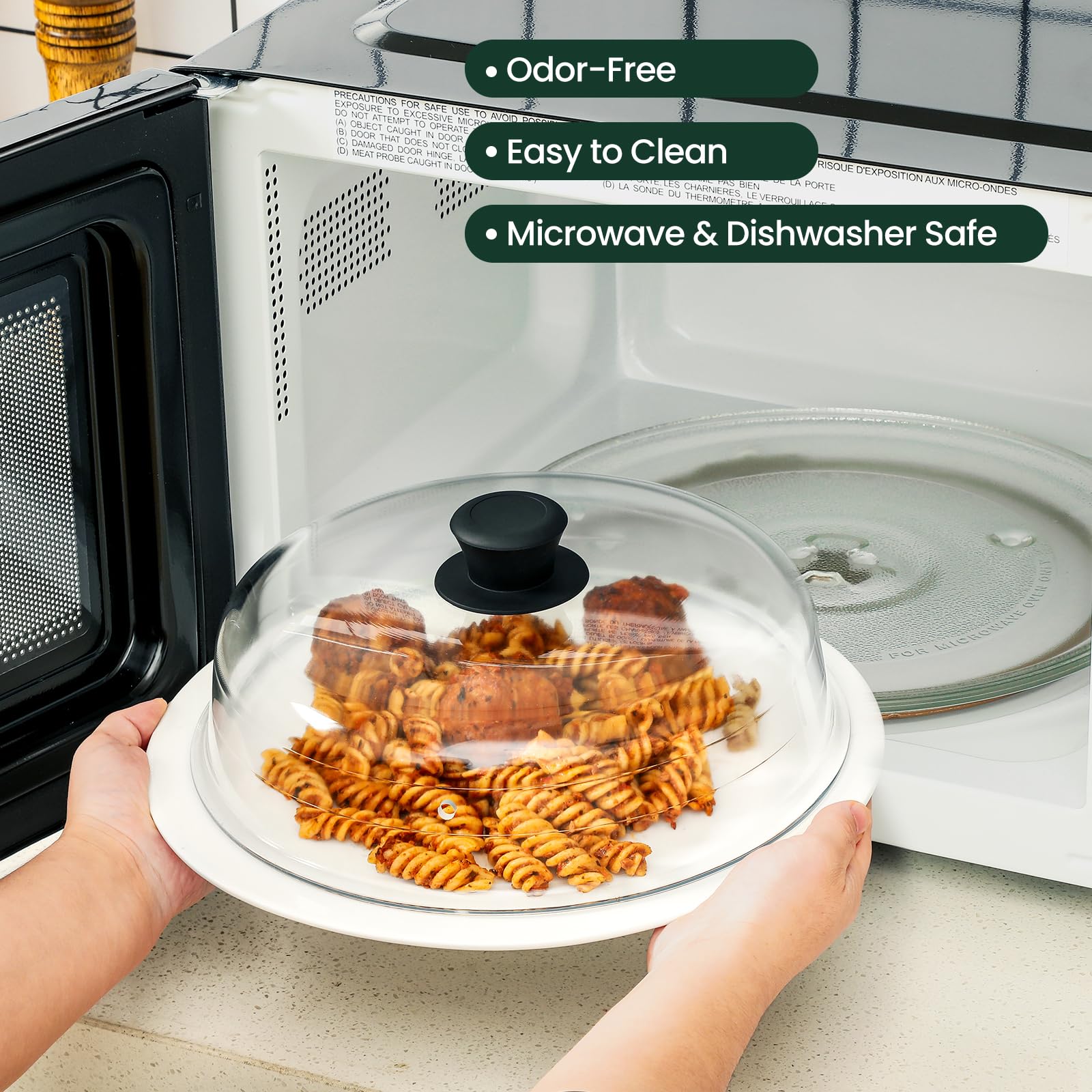 Snuvid easy grip silicone handle enables simple placement and removal.