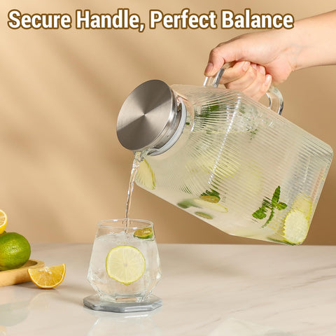 Snuvid large-capacity pitcher serves 12-16 guests, perfect for gatherings.