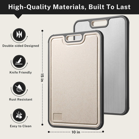 Snuvid Cutting board with built-in 200ml juice groove to catch liquids.
