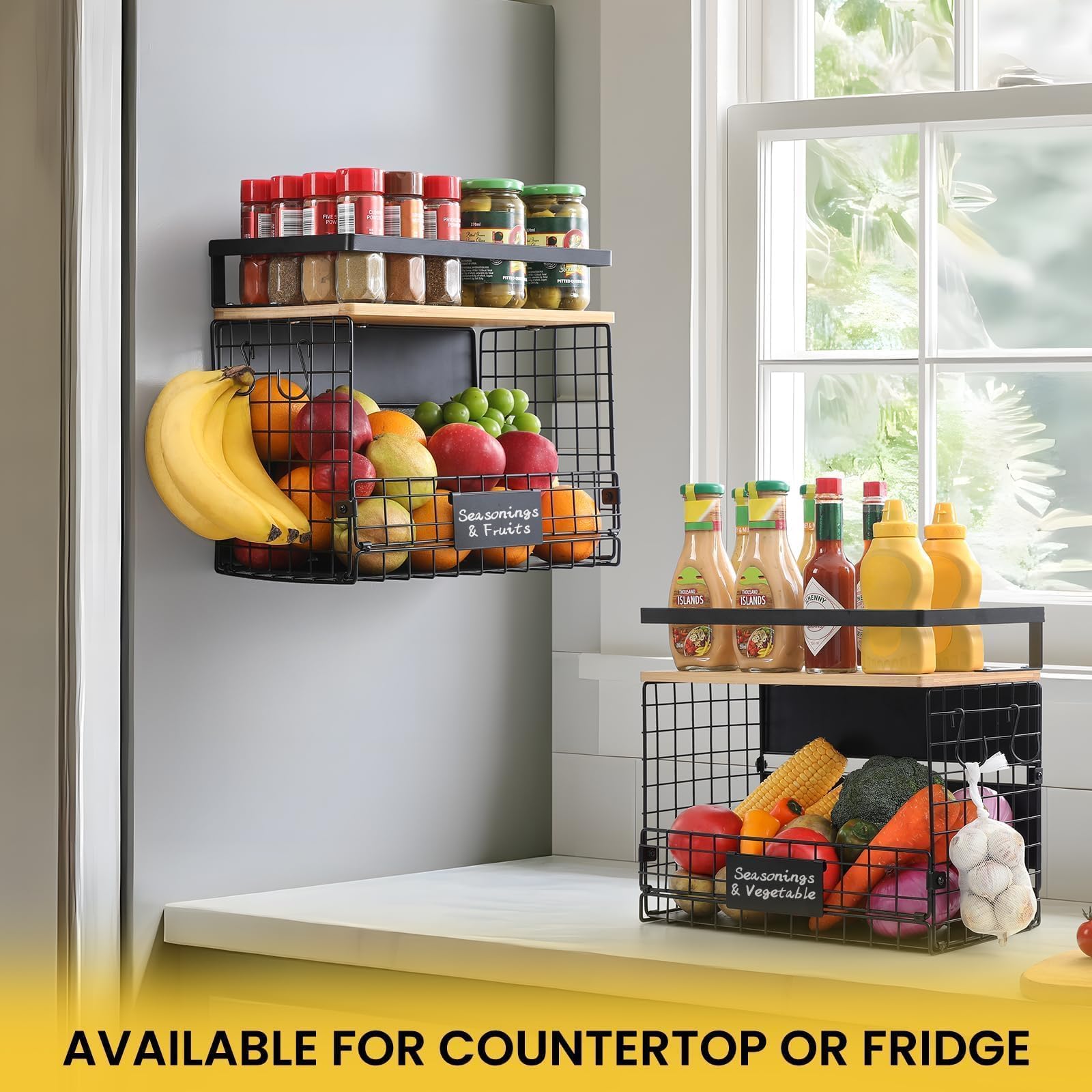 Snuvid Wider Shelf large top shelf with reinforced edge guards.