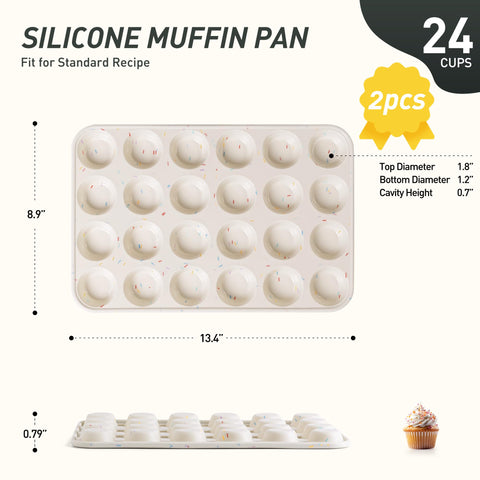 Socisen top view of the 24-cup layout for batch baking