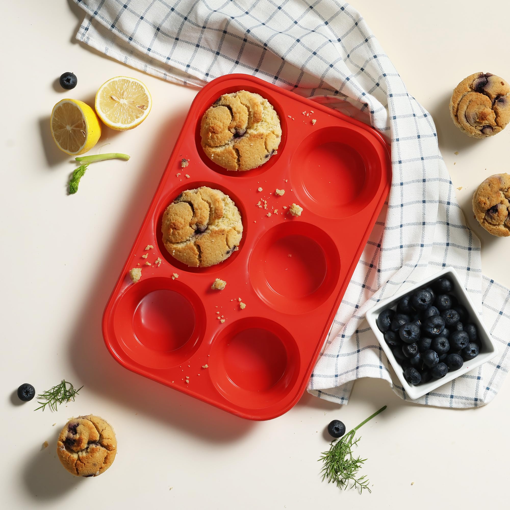Socisen 2-pack thick silicone walls highlight heat resilience and stable baking.