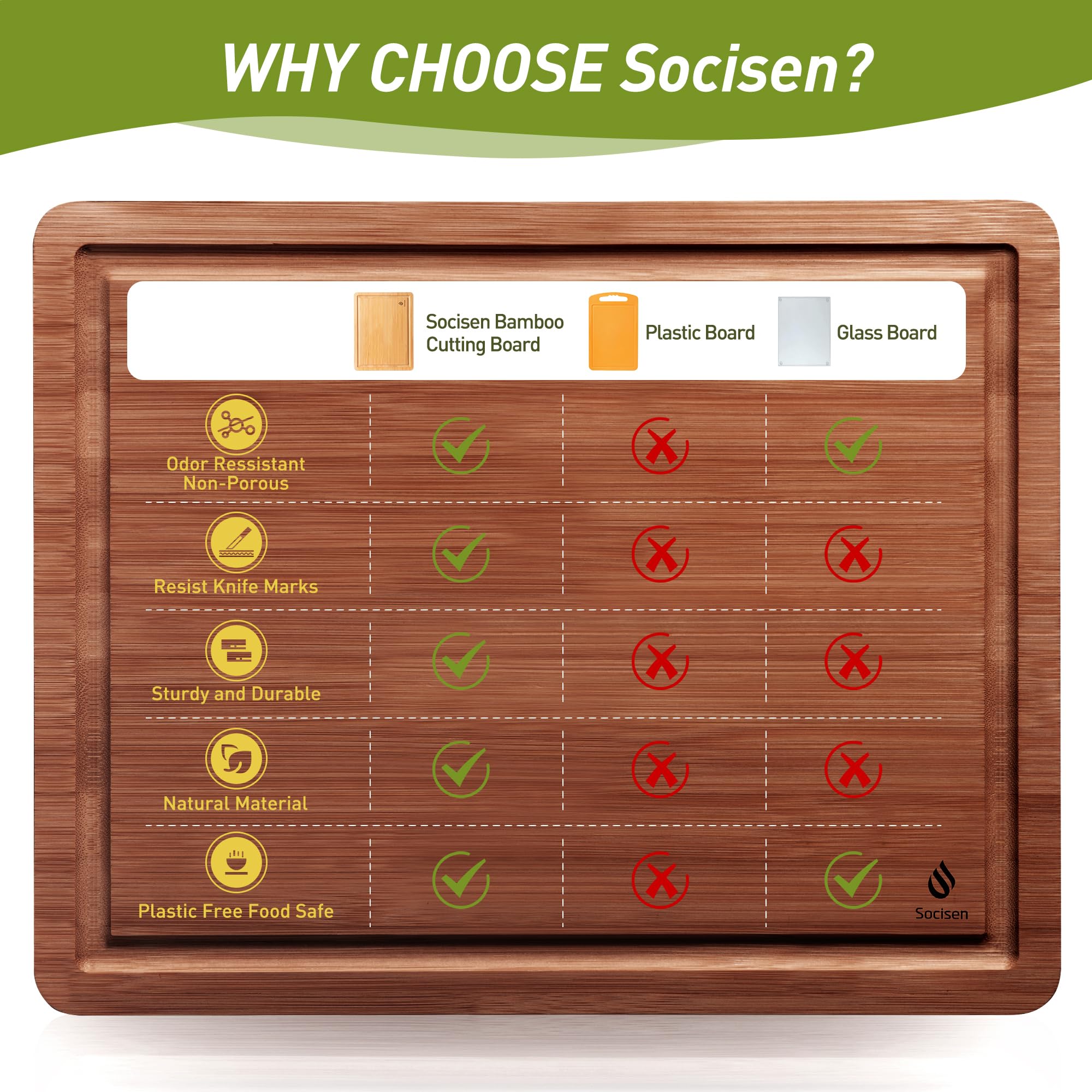 Great for meat, veggies, and fruit, plus charcuterie presentation.