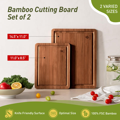 Built-in handles simplify transport from prep to table.