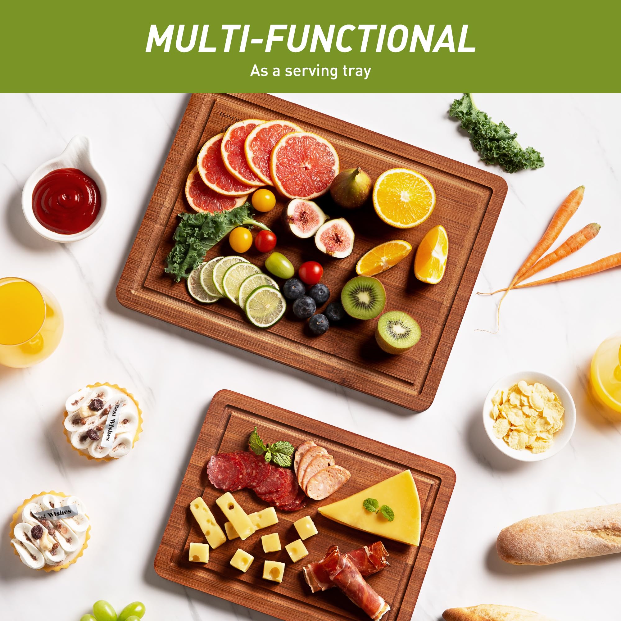 Sustainably sourced bamboo for health-conscious, eco-friendly cooking.