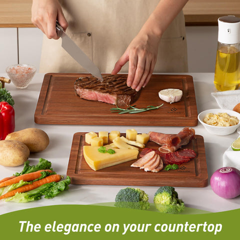 Thick, knife-friendly surface preserves blade sharpness over time.