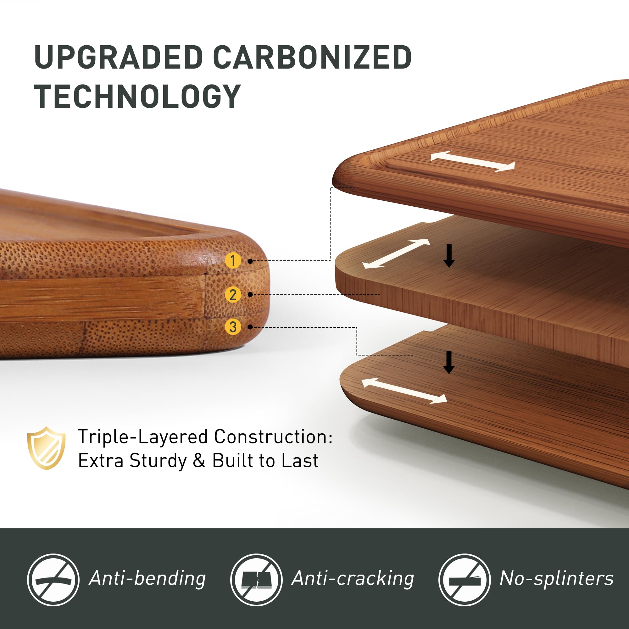 Socisen board with built-in handles for easy transport