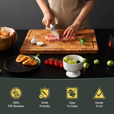 Socisen natural bamboo grain adds organic elegance to countertops.