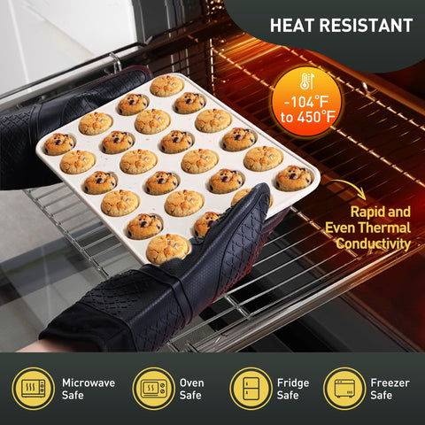 Socisen nonstick release for easy unmolding of treats