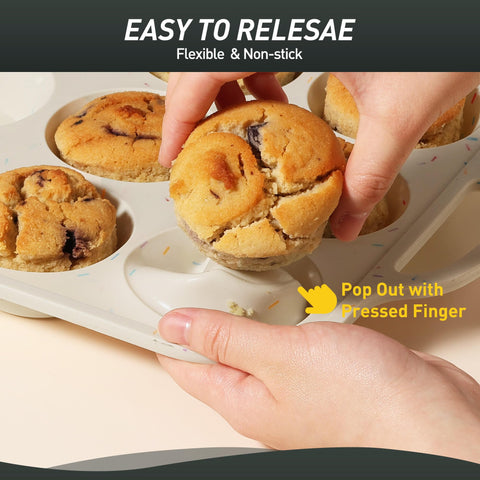 Socisen oven-safe silicone pan withstands -104°F to 446°F for versatile use.