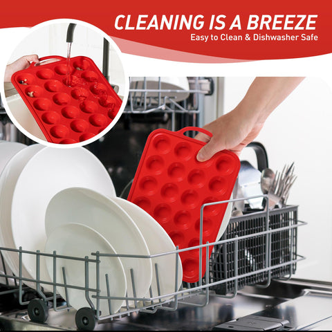 Socisen oven-safe silicone pan withstands heat up to 446F