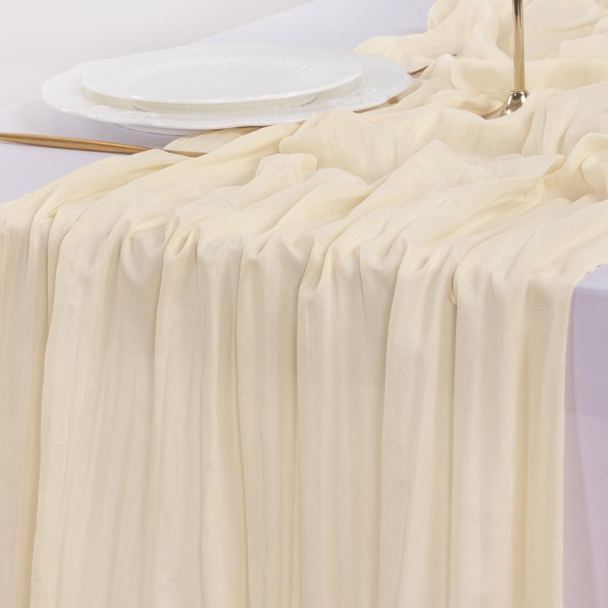Socomi 35x120 inches runner fits tables for weddings, parties, and everyday decor.