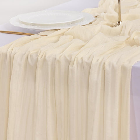 Socomi 35x120 inches runner fits tables for weddings, parties, and everyday decor.