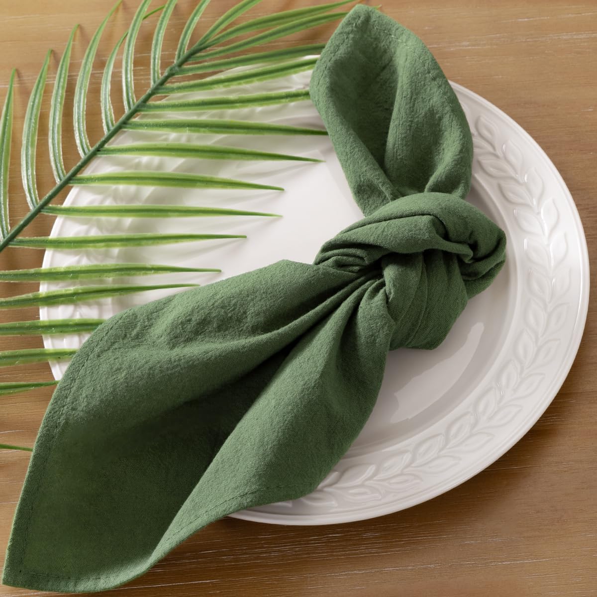 Socomi hand-dyed cotton napkins are washable and reusable for gatherings.
