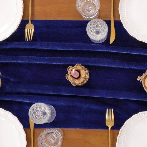 Socomi velvet runner doubles as arch drape or backdrop for style.