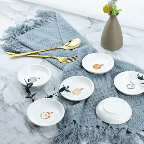Socosy cat butt appetizer plates oven-safe for warming sauces