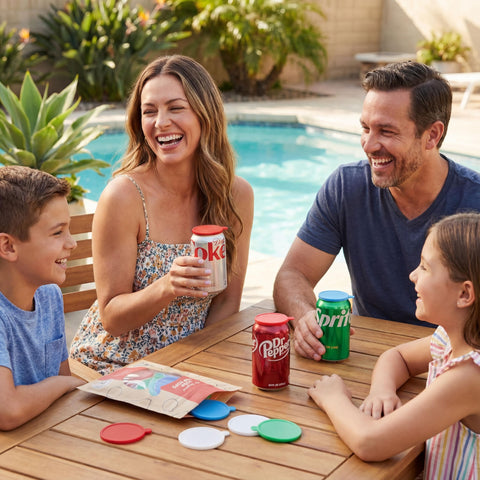 Soda Pop Tops assorted 12-pack for versatile beverage lids
