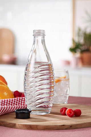 Eco-friendly reusable Sodastream carafe ready for everyday use