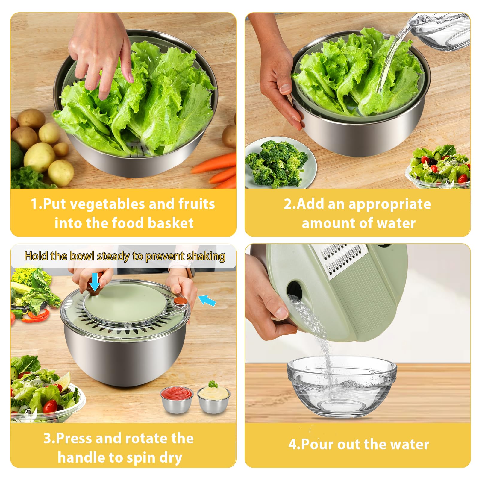 SODPE dipping saucer and clip add convenient serving and secure use.