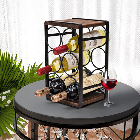 SODUKU compact six-bottle wine storage on a counter