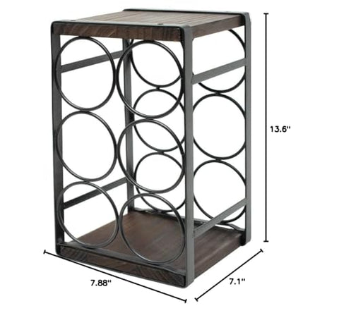 SODUKU elegant countertop wine rack blending rustic and modern styles