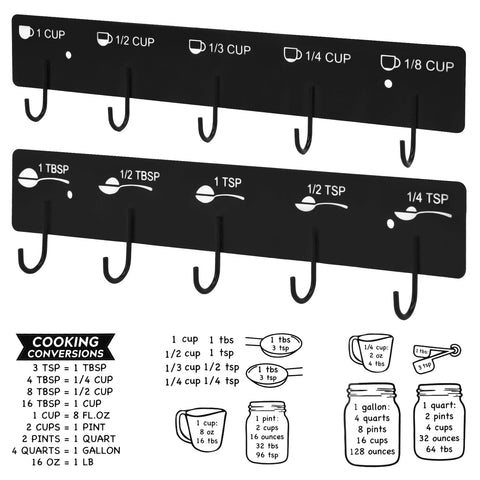 SoeKoa premium rack holds spoons for organized kitchen prep.