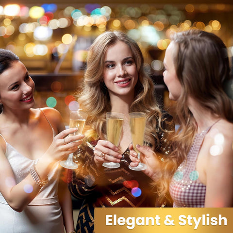 Soelomu shatterproof design reduces breaks at weddings, graduations, and other gatherings.