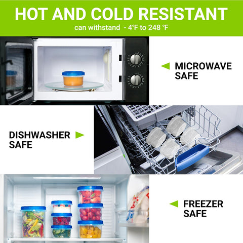 Soelomu stackable food storage containers save kitchen space and simplify organization.