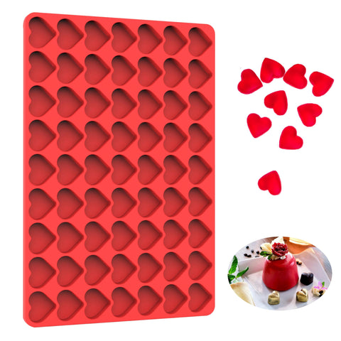 sofliym Heart silicone mold for candy and gummies with non-stick release