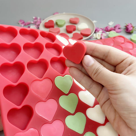 sofliym Heart mold for chocolate, durable and flexible release