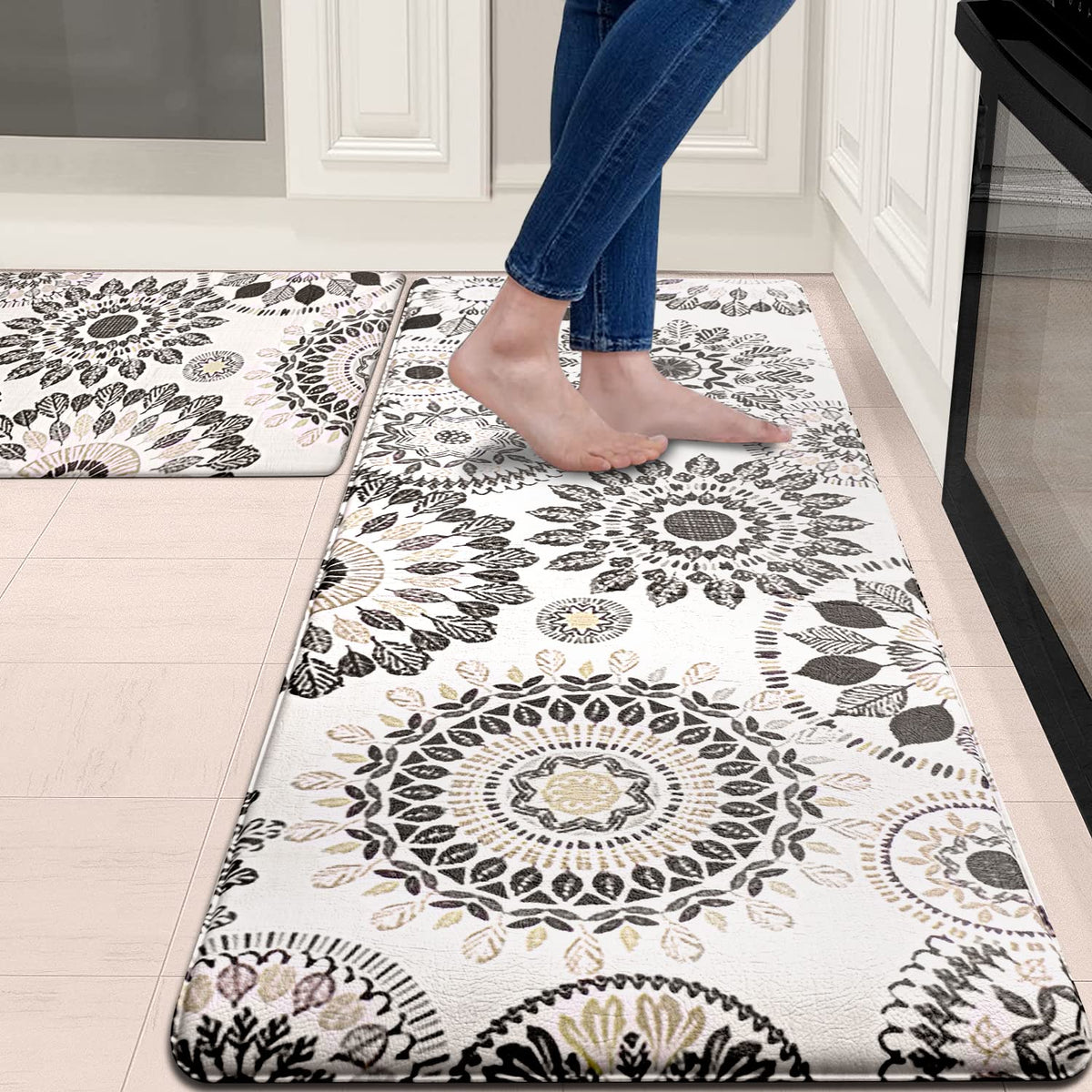 Sofort kitchen mat anti-fatigue foam offers comfortable standing support in busy kitchens.