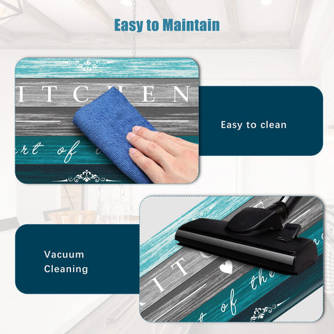 Sofort mat placed in front of sink for standing comfort