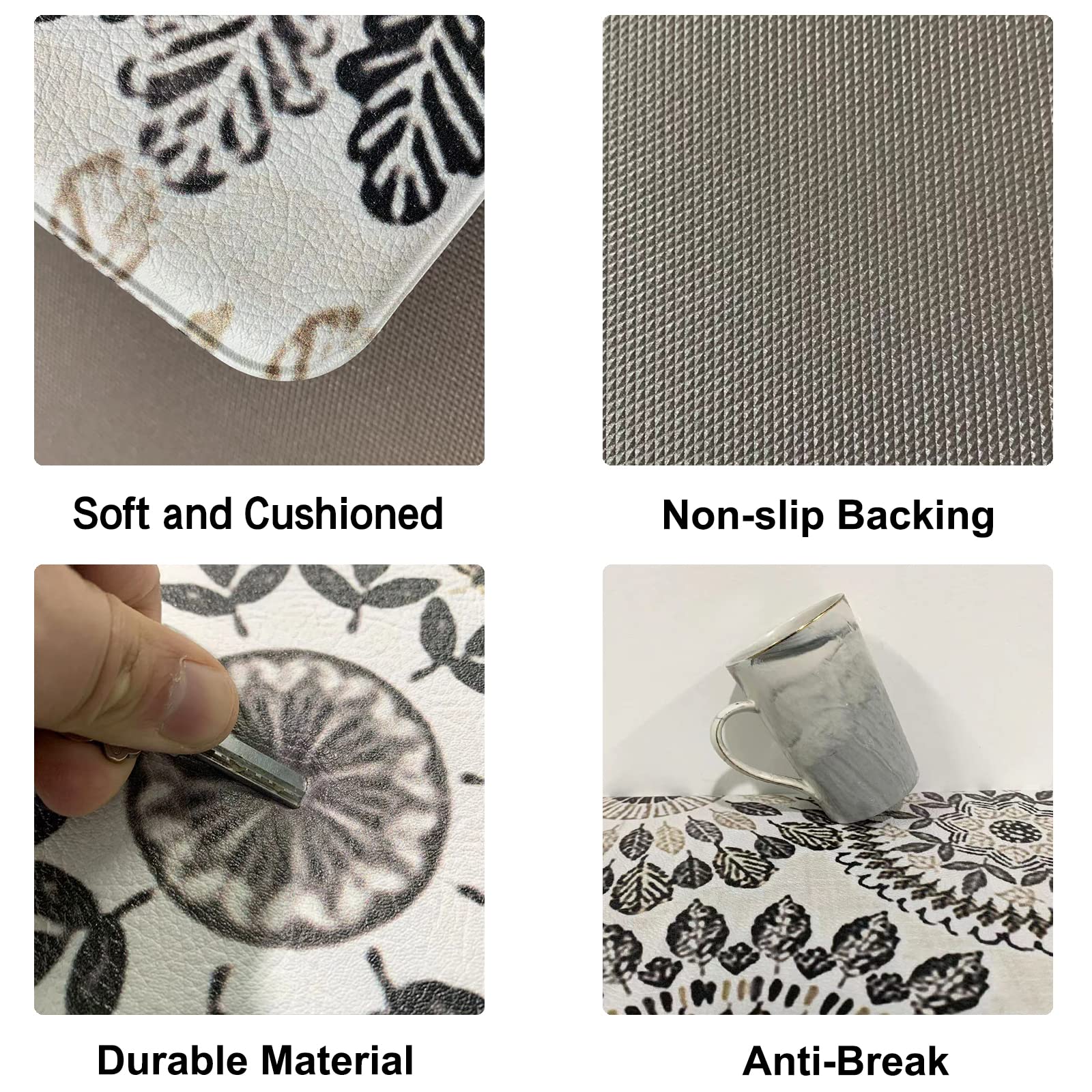 Sofort kitchen mat heavy-duty-durable features gel foam for lasting comfort.