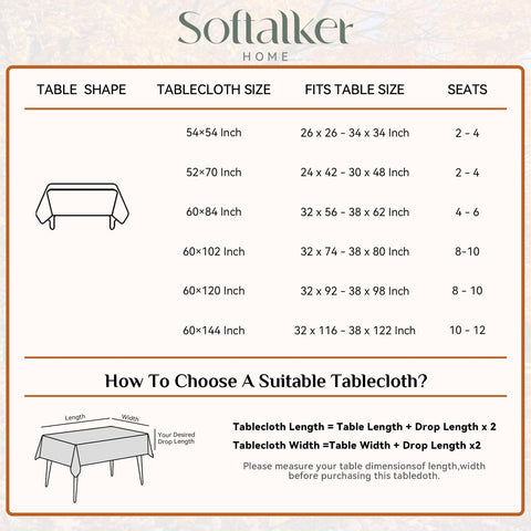 Softalker burnt-orange fabric adds rich seasonal color to a dining table.