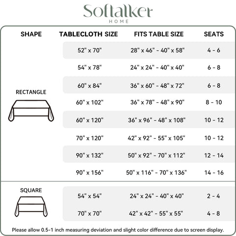 Softalker green rectangle tablecloth made from washable material for repeated use.