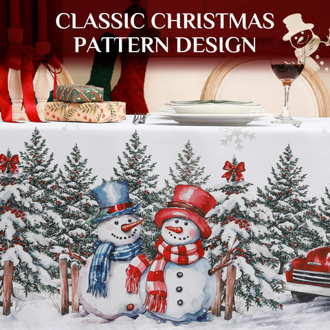 Softalker stain-resistant polyester tablecloth for easy cleanup after gatherings.