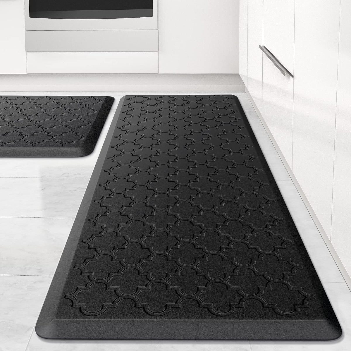 SoftDuo kitchen mat set 2pcs anti-fatigue for comfortable standing during cooking