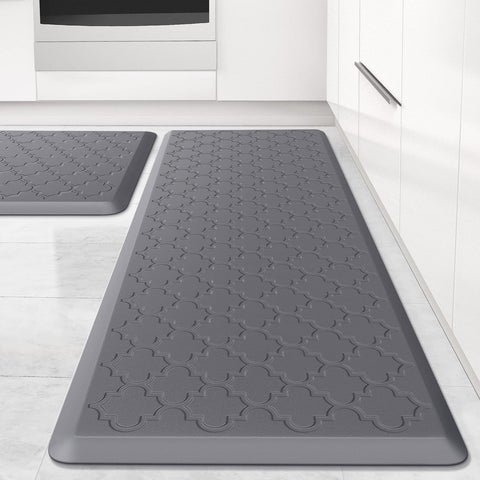 SoftDuo kitchen mat two-piece set offers cushioned comfort for prolonged standing.