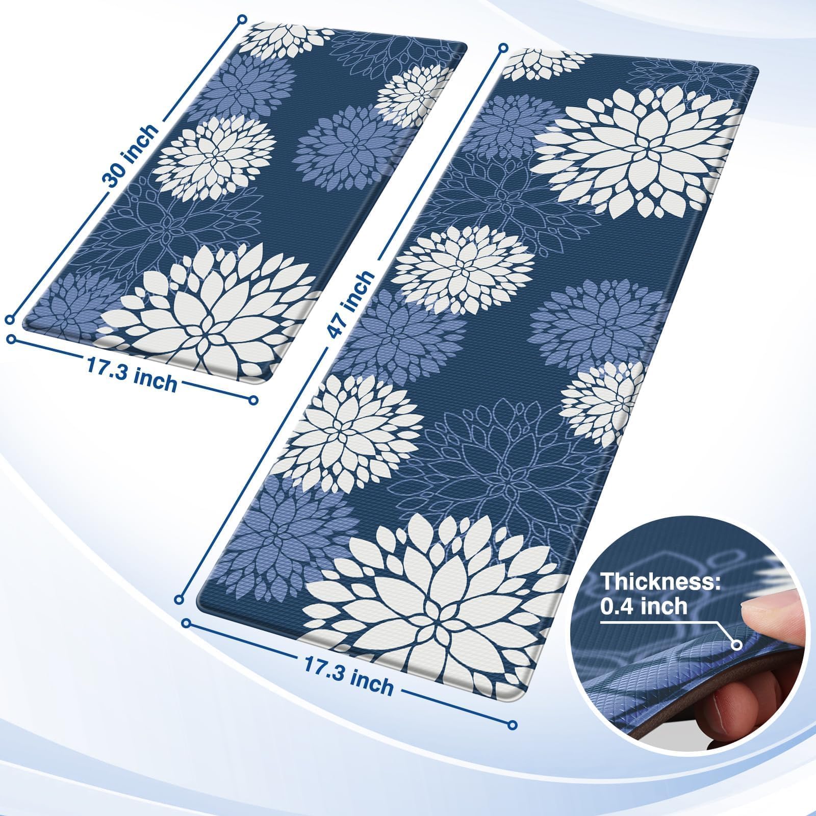 SofterCharm close-up shows 0.4-inch foam padding for cushioned feet