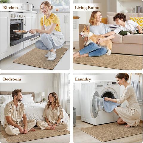 SofterCharm front-of-sink setup protecting floors from splashes
