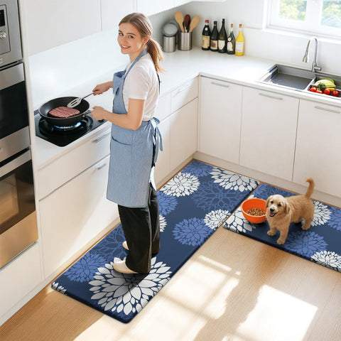 SofterCharm mat in laundry room area demonstrating durability against spills