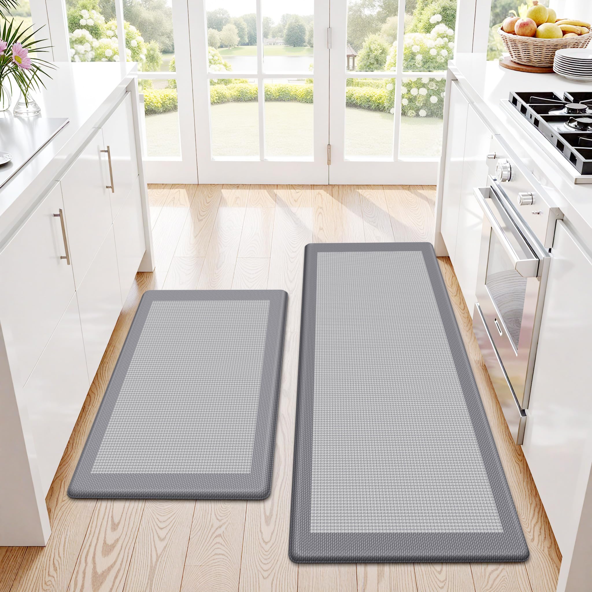 SofterCharm kitchen mat anti-fatigue cushioning supports comfortable standing during cooking