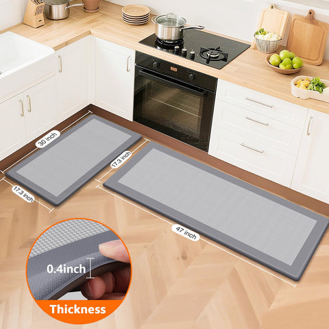 SofterCharm kitchen mat non-slip base helps keep you safe on slick floors